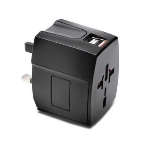 Kensington K33998WW Universal Black power plug adapter