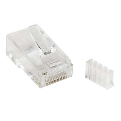 StarTech.com Fiche modular Cat6 - STARTECH - RJ45 - Pacote de 50 - Transparente - Conector de rede