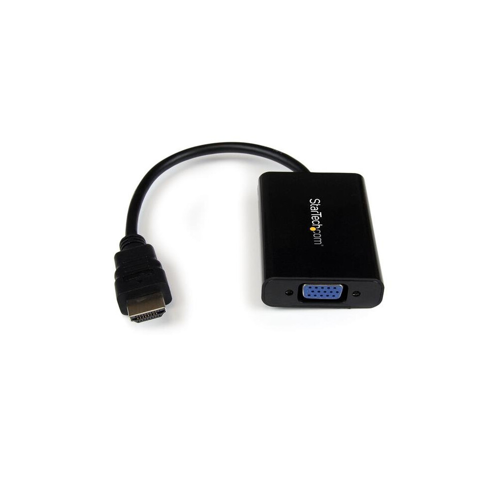 Startech.com Hdmi To Vga Video Adapter Converter With Audio For Desktop Pc / Laptop / Ultrabook - 1920X1200