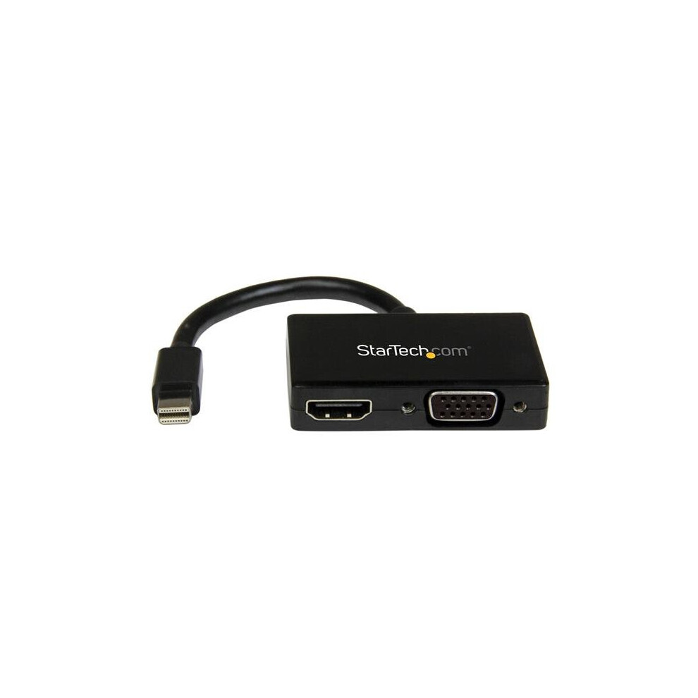 Startech.com Travel A/V Adapter: 2-In-1 Mini Displayport To Hdmi Or Vga Converter
