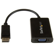 STARTECH.COM DisplayPort-videomuunnin VGA:han äänen kanssa - M / F - 1920x1200 / 1080p - Musta