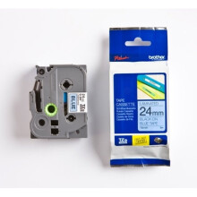 Cinta etiquetadora laminada BROTHER P-TOUCH TZE-551 negro sobre azul 24mm