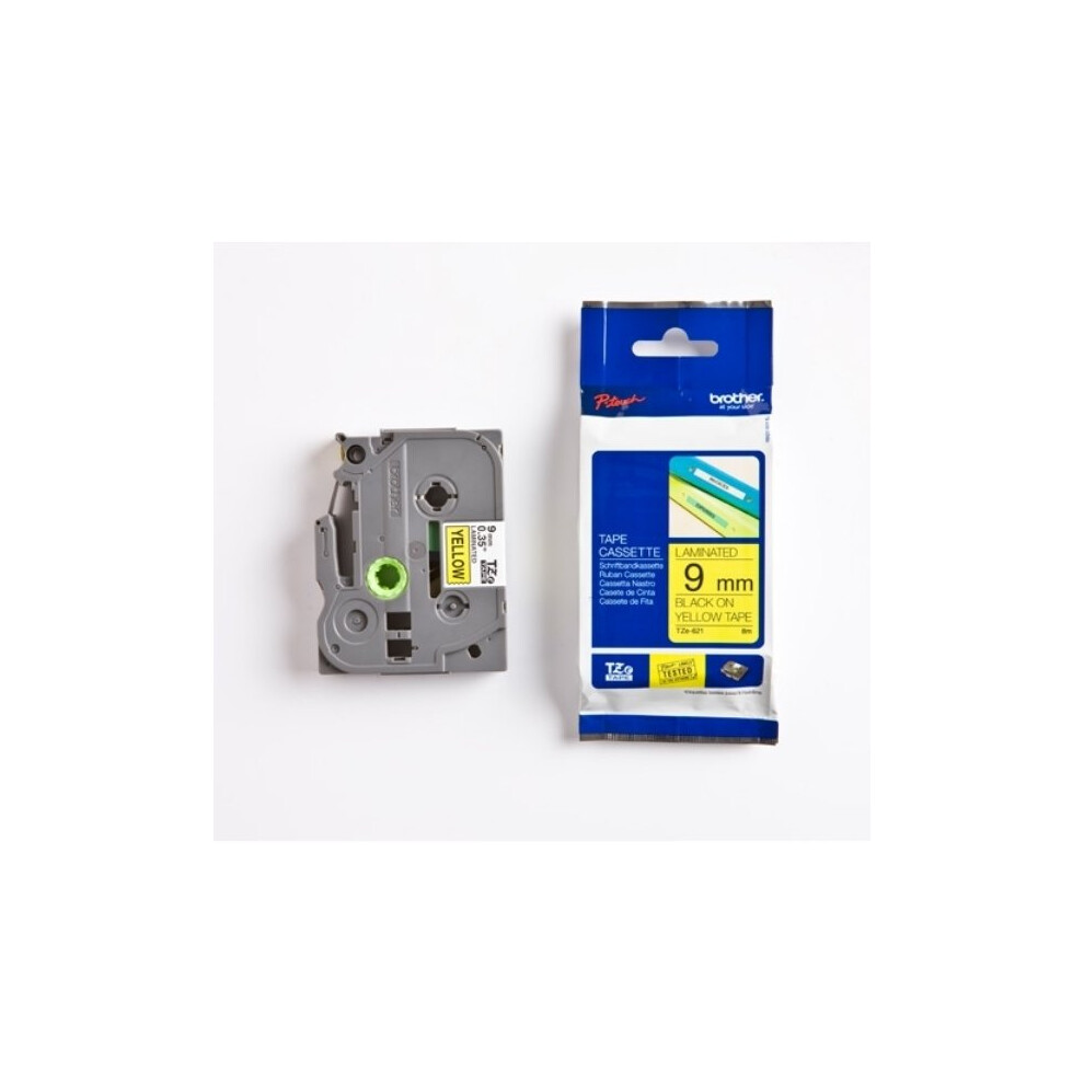 Brother TZE-621 P-Touch Ribbon, 9mm x 8m