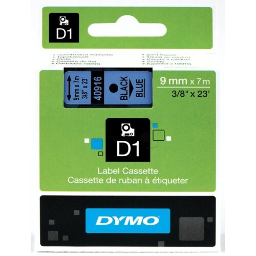 DYMO Dymo 40916 (S0720710) DirectLabel-etikettes, 9mm x 7m