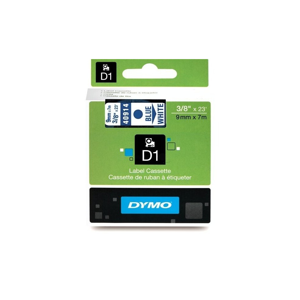 Dymo Blue On White 1000/5000 D1 Standard Tape 9Mmx7m - Image 15