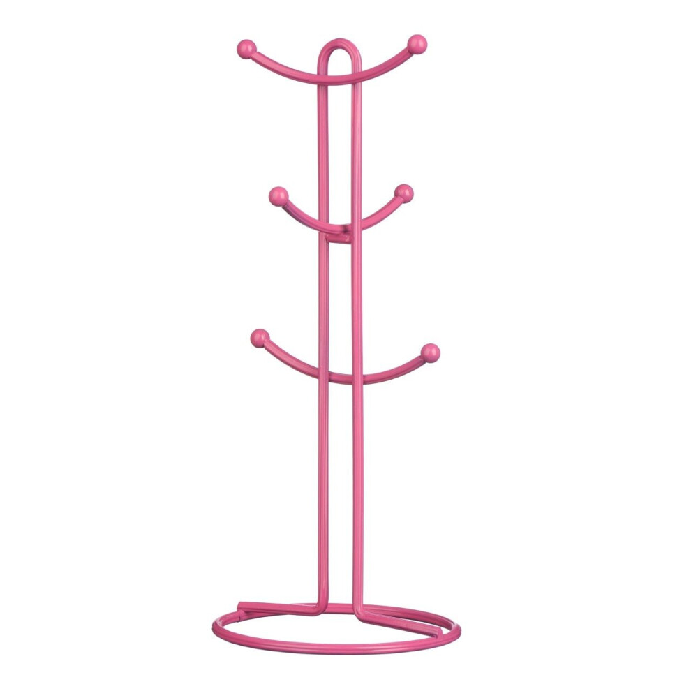 Helix Hot Pink 6 Cup Mug Tree