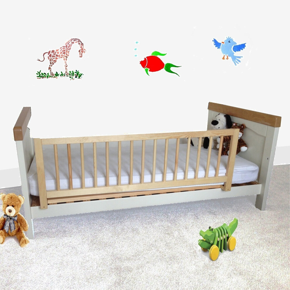 (Natural) Safetots Wooden Bed Rail