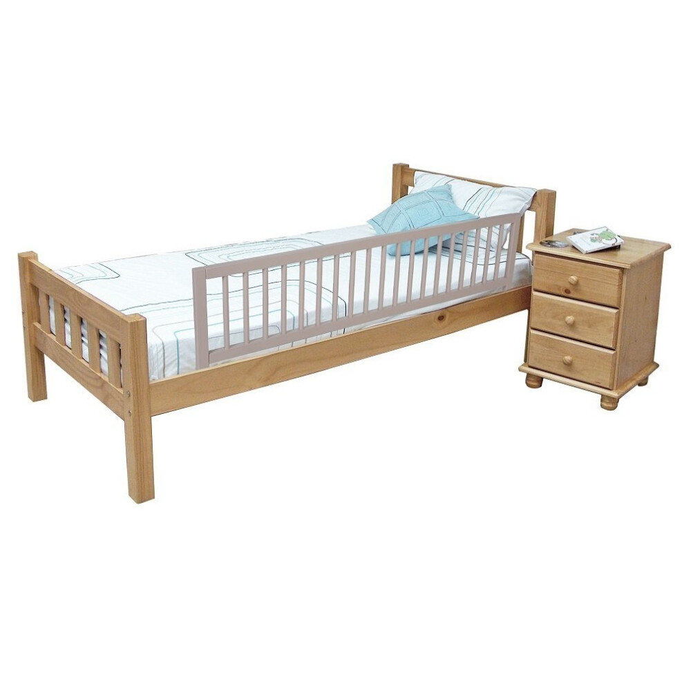 (Grey) Safetots Extra Wide Wooden Bed Rail