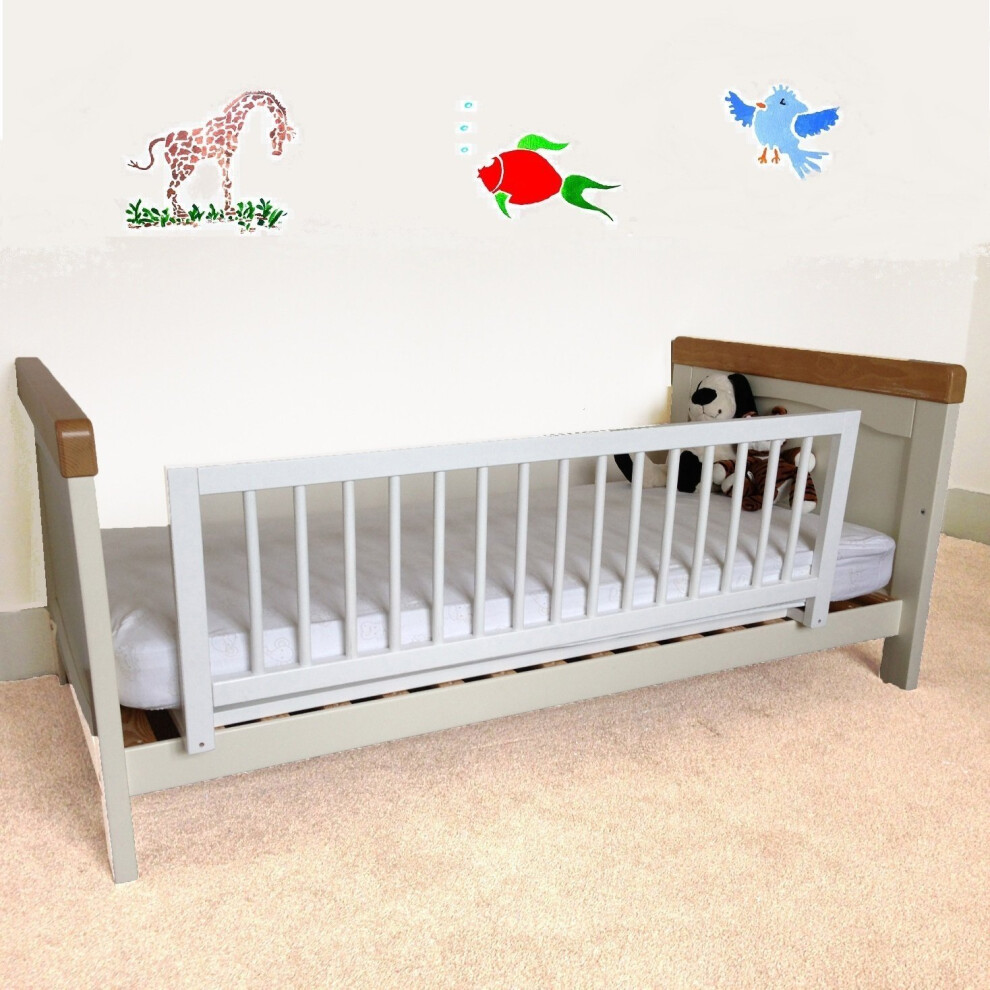 (White) Safetots Wooden Bed Rail