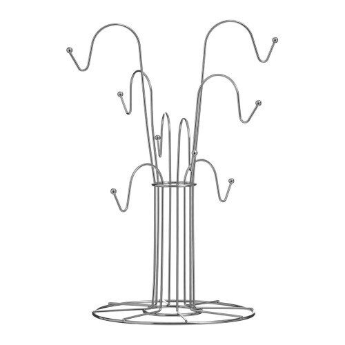 Premier Housewares 8 Cup Mug Tree - Chrome