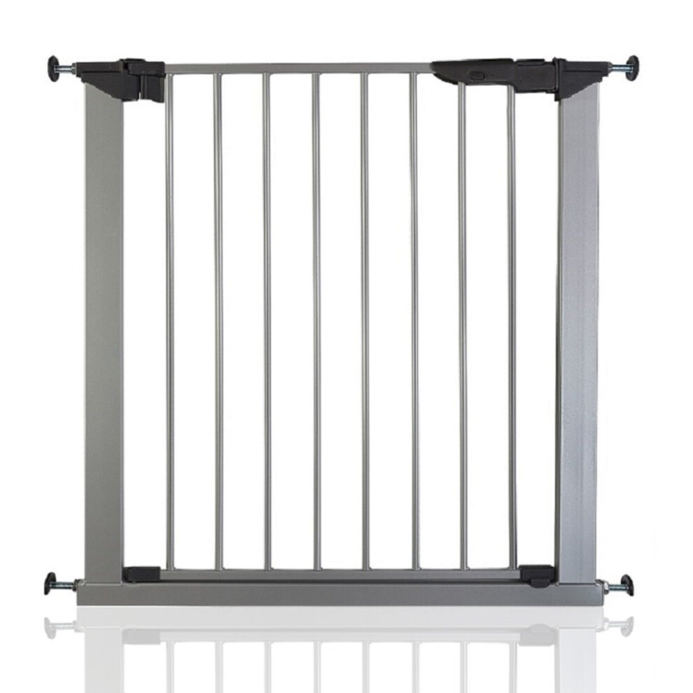 (Silver) Safetots No Screw Stair Gate