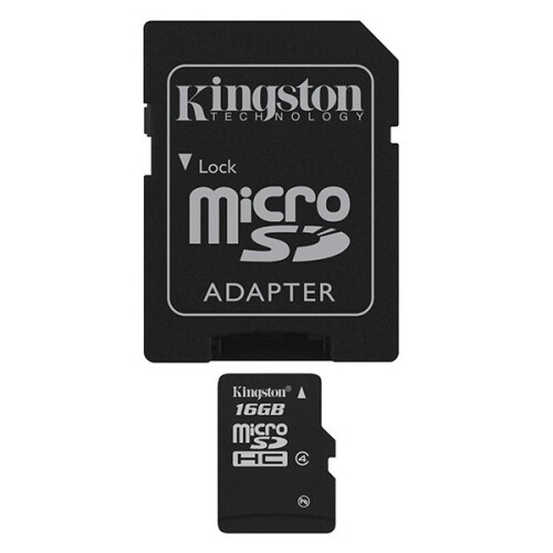 Kingston Kingston Technology 16Gb microSDHC 16GB MicroSDHC Flash Class 4 memory card