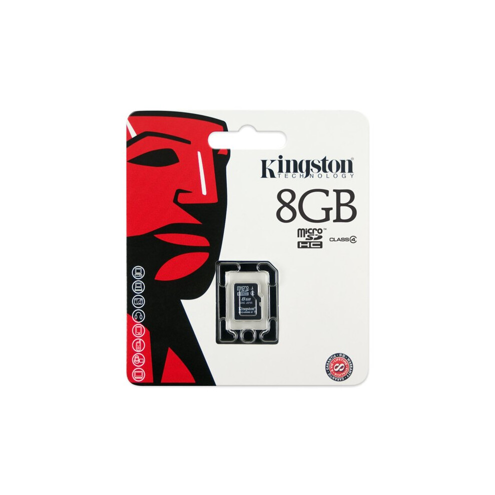 Kingston Technology 8GB microSDHC 8GB MicroSDHC memory card