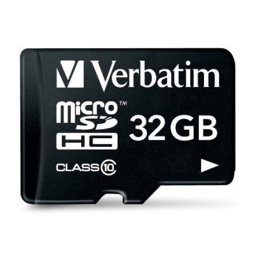 Verbatim Micro SDHC-geheugenkaart 32Go Class 10 met gratis SD-adapter