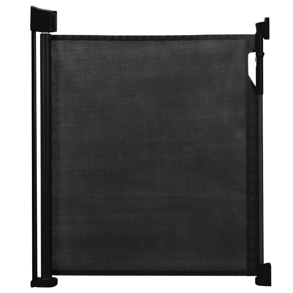 (Black) Safetots Advanced Retractable Safety Gate