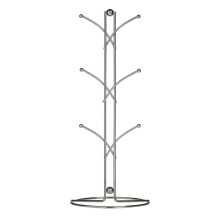 6 Cup Mug Tree, 39 cm - Chrome