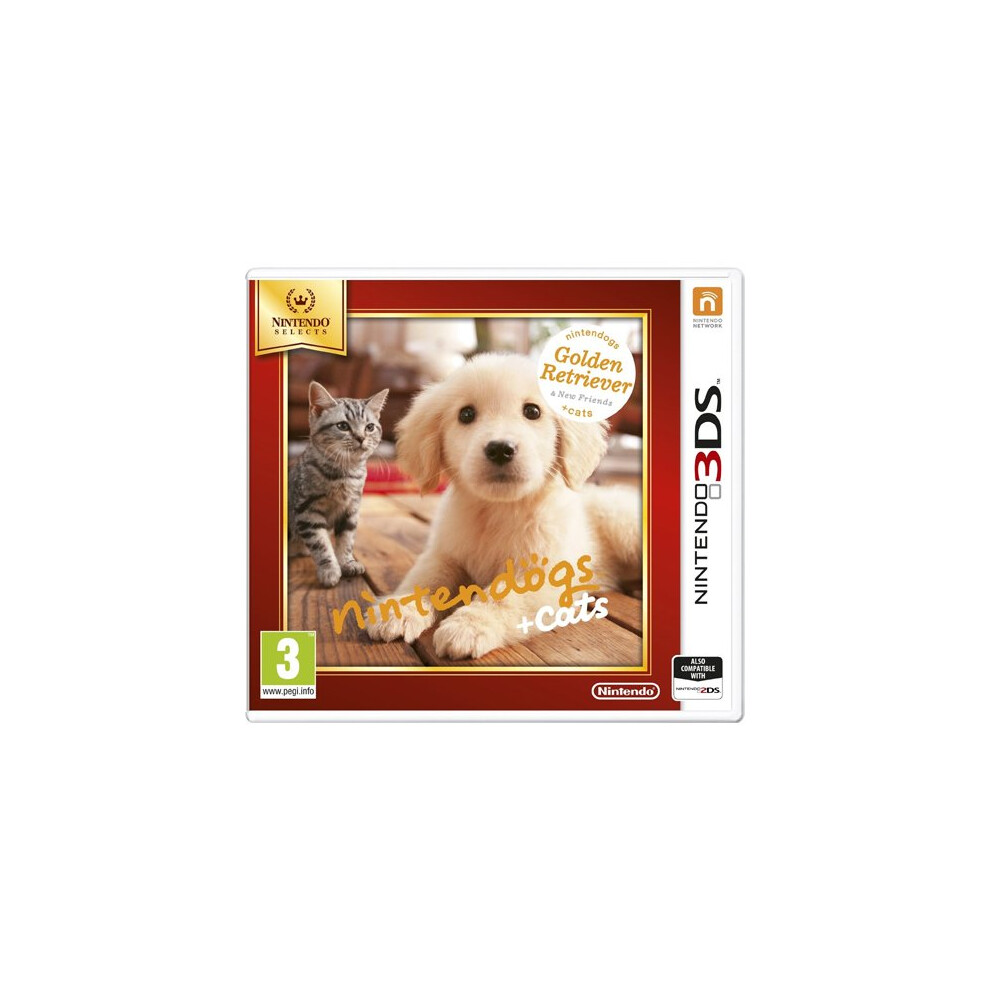 3DS Nintendogs and Cats (Golden Retriever Plus NF) Selects Nintendo 3DS Game