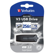 Store 'n' Go V3 USB-avain - 256 Gt - USB 3.0 - VERBATIM
