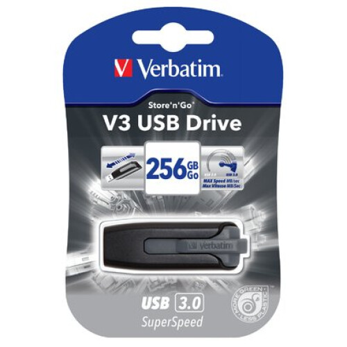 Verbatim Clé USB Store 'n' Go V3 - 256 Go - USB 3.0 - VERBATIM