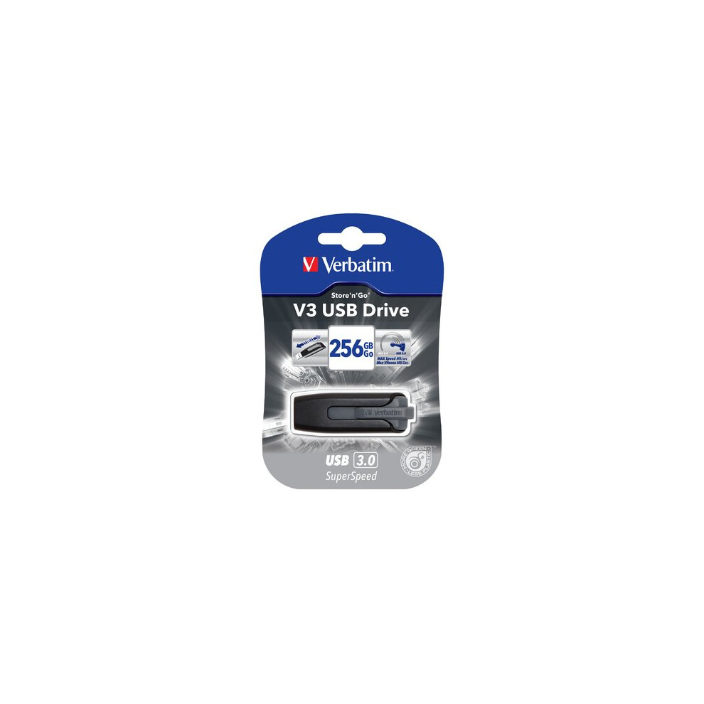 Verbatim USB 3.0 256GB 256GB USB 3.0 (3.1 Gen 1) Type-A Black USB flash drive
