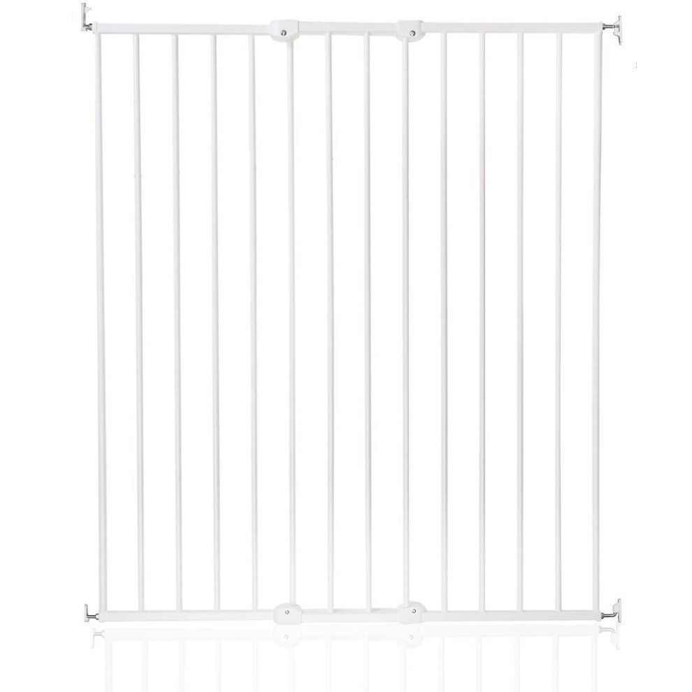 (White) Safetots Extra Tall Screw Fitted Baby Stair Gate