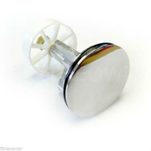 40mm Chrome Plated Pop-Up Plug | Adjustable Sink Plug