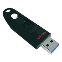 Sandisk Cruzer Ultra, 64 GB, USB 3.0 (3.1 Gen 1) Type-A, Fekete USB pendrive