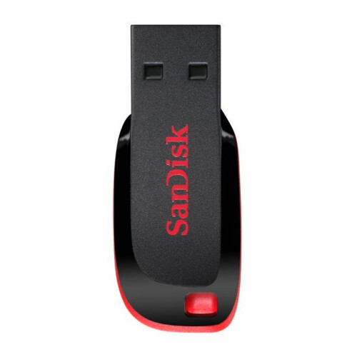 SanDisk USB-Stick - SANDISK - Cruzer Blade - 128Go - 2.0 - Schwarz/Rot