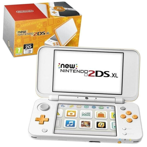 Refurbished New Nintendo 2DS XL Handheld Console White and