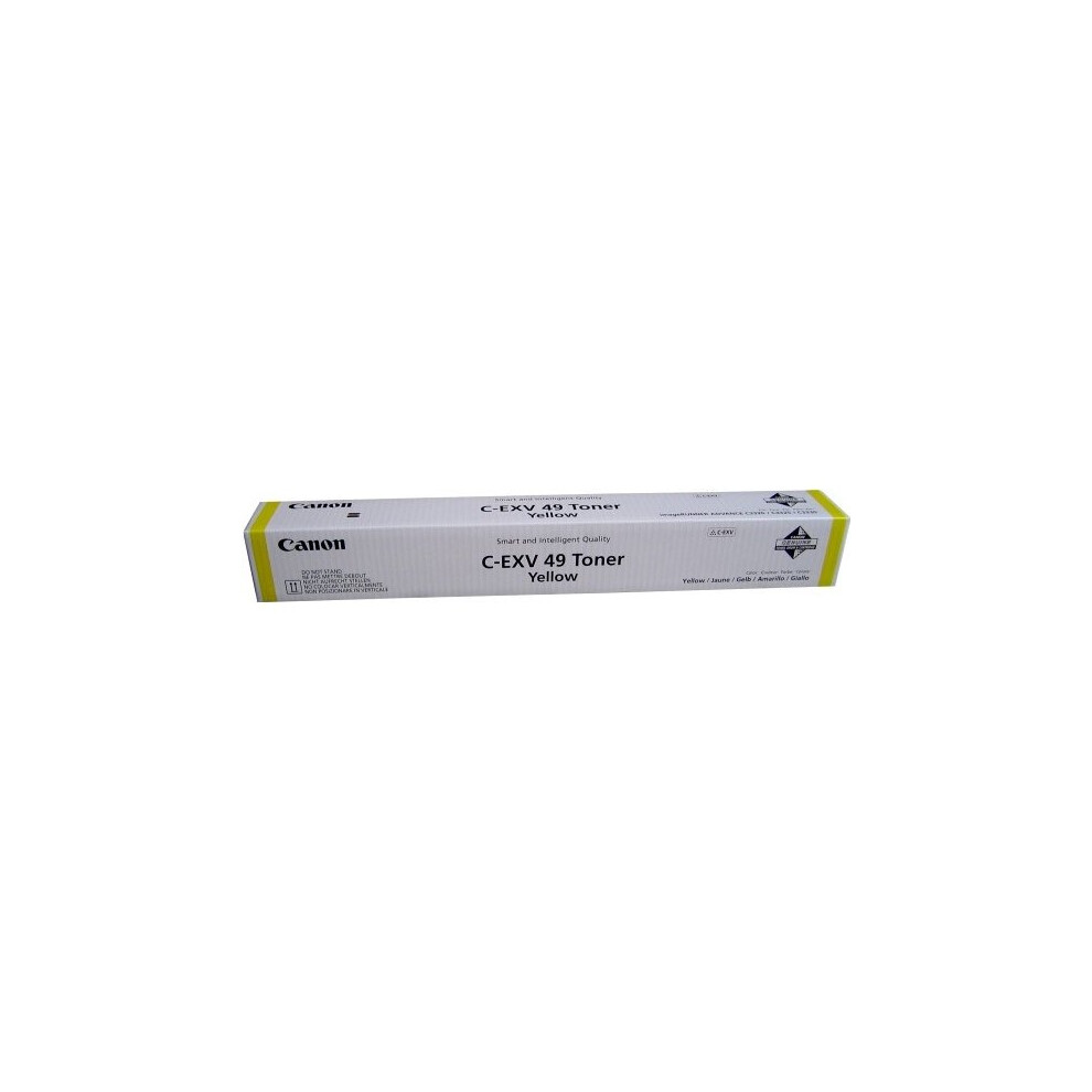 Canon 8527B002 (C-Exv 49) Toner 19K Pages @ 5% Coverage Yellow