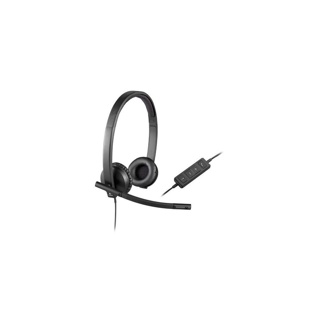 Logitech Black H570e Binaural Head-Band Headset