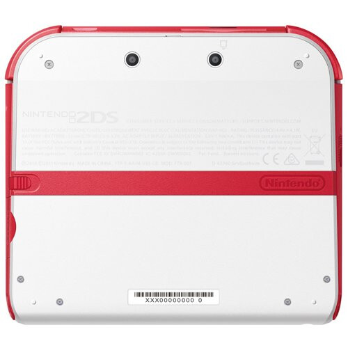 Refurbished Nintendo Nintendo 2DS Console Red and White + Tomodachi Life Game Pre-installed 2