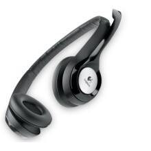 Fone de ouvido - Com fio - Logitech - H390 - USB - Antiparasita - Preto