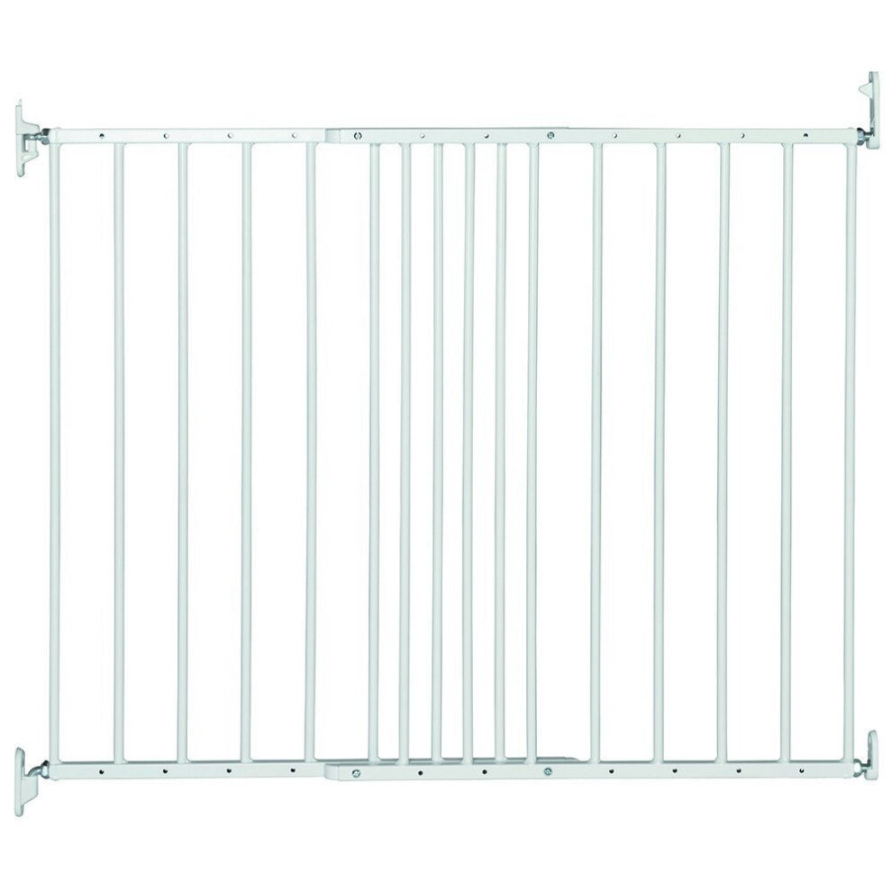 (White) Safetots Extending Metal Gate 62.5cm-106.8cm