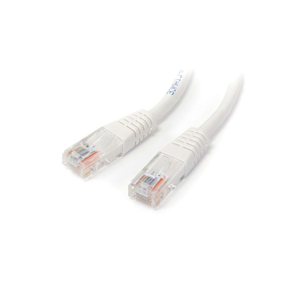 StarTech.com 15m Cat5e White Molded RJ45 UTP Cat 5e Patch Cable - 15 m Patch Cord