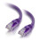 C2G 1m Cat5e Booted Unshielded (UTP) Network Patch Cable - Purple 1