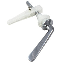 P11 Chrome Plated Cistern Lever Toilet Flush Handle - Solid Brass, Universal Lift Arm, Fits Most UK Cisterns