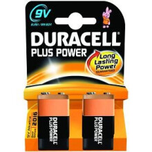 Duracell 9V Cell Plus Power Battery Pack Of 2 Mn1604/6Lr6