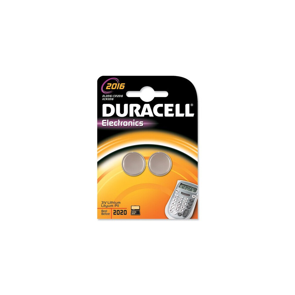 Duracell DL2016 Coin Cell Battery -10 x 2 Pack (20 Batteries)