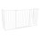 Safetots (88D x 104W cm) Safetots Multi Panel Fire Surround White 3