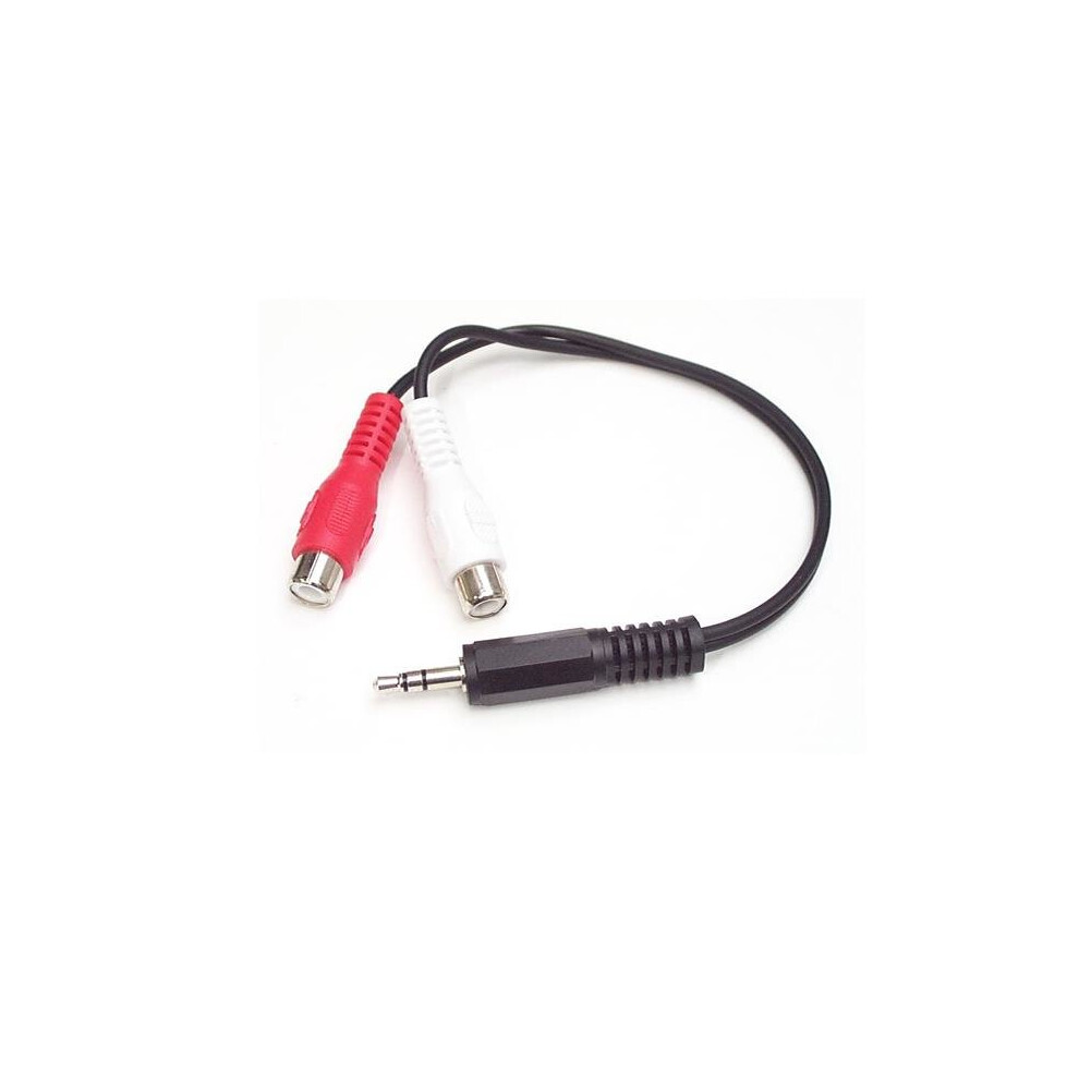 StarTech.com 6in Stereo Audio Cable - 3.5mm Male to 2x RCA Female