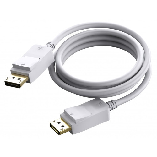 Cable de video - VISION - DisplayPort - Color blanco - Conector DisplayPort