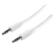 2 m slanke mini-jack 3,5 mm stereo audiokabel - wit - STARTECH - M/M - levenslange garantie