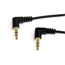 Câble Audio Stereo Slim 3,5 mm mit 90 Winkel von 90 cm - STARTECH - Slim Stecker - Stecker mit Winkel