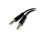 StarTech.com StarTech.com 3.5mm 4 Position to 2x 3 Position 3.5mm Headset Splitter Adapter - F/M 2