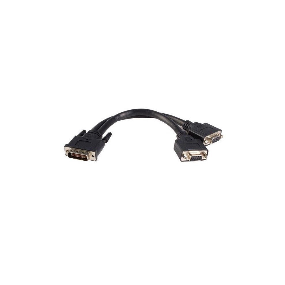 Startech.com 8In Lfh 59 Male To Dual Female Vga Dms 59 Cable