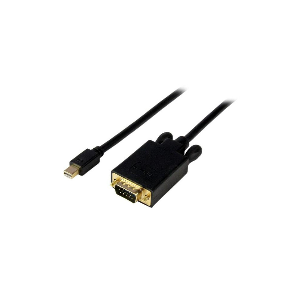 Photos - Other for Computer Startech.com 3 ft Mini DisplayPort to VGA Adapter Converter Cable - mDP to VGA 1920x1200 - Black video cable adapter 