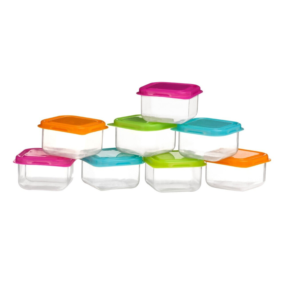 Mini Storage Containers Set of 8 Mini Storage Plastic Containers