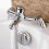 Cassellie Chrome Single Lever Bath Mixer Tap & Handheld Shower Head 2