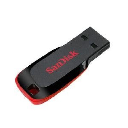 SanDisk Sandisk Cruzer Blade 32 GB USB 2.0 Type-A sort, rød USB-flashdrev